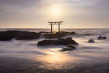 Torii gate in the sea