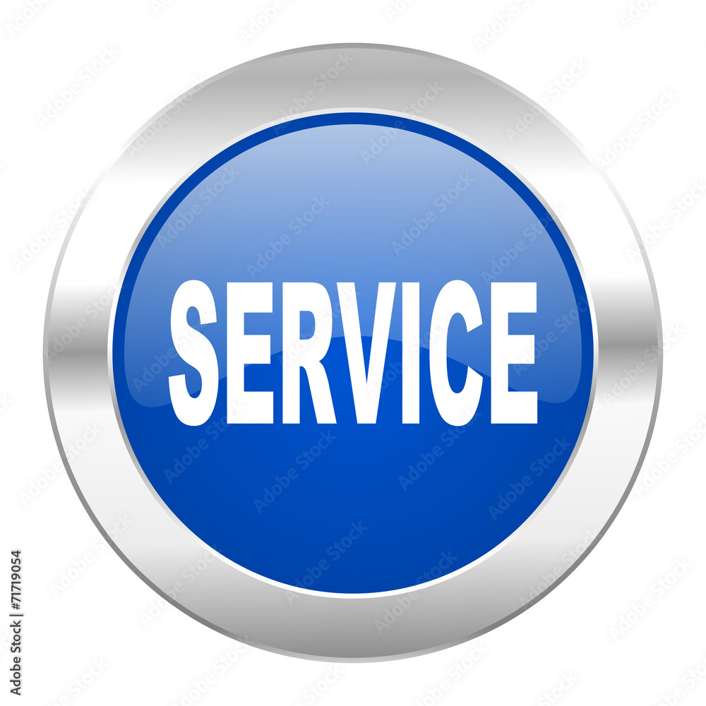 service blue circle chrome web icon isolated service blue circle chrome web icon isolated