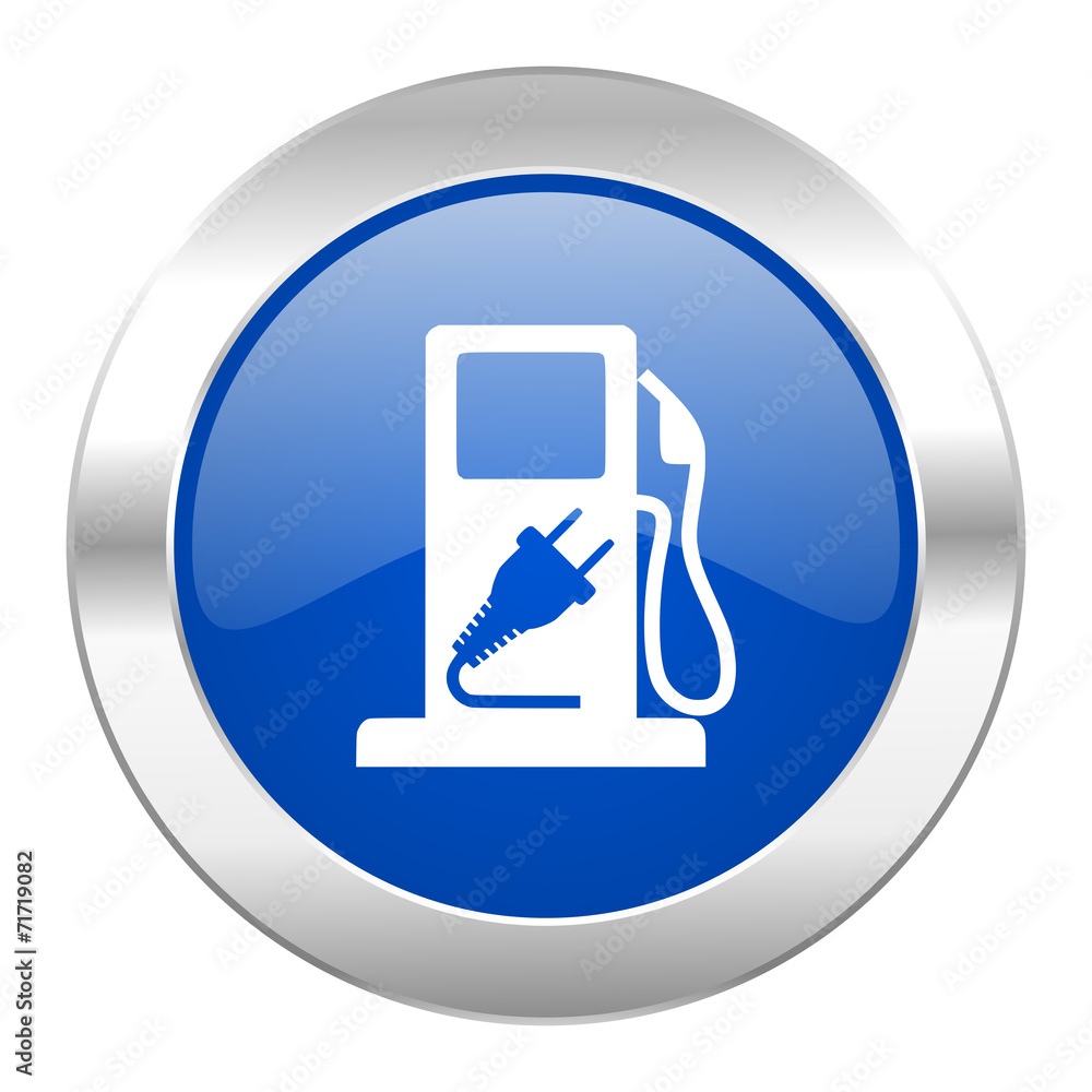 fuel blue circle chrome web icon isolated fuel blue circle chrome web icon isolated