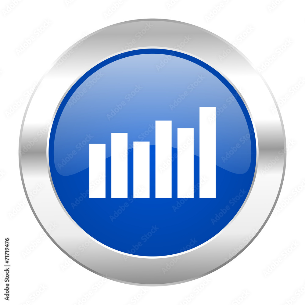 graph blue circle chrome web icon isolated graph blue circle chrome web icon isolated