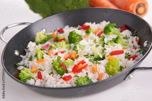 rice and vegetable