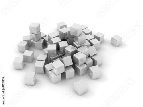 white cubes