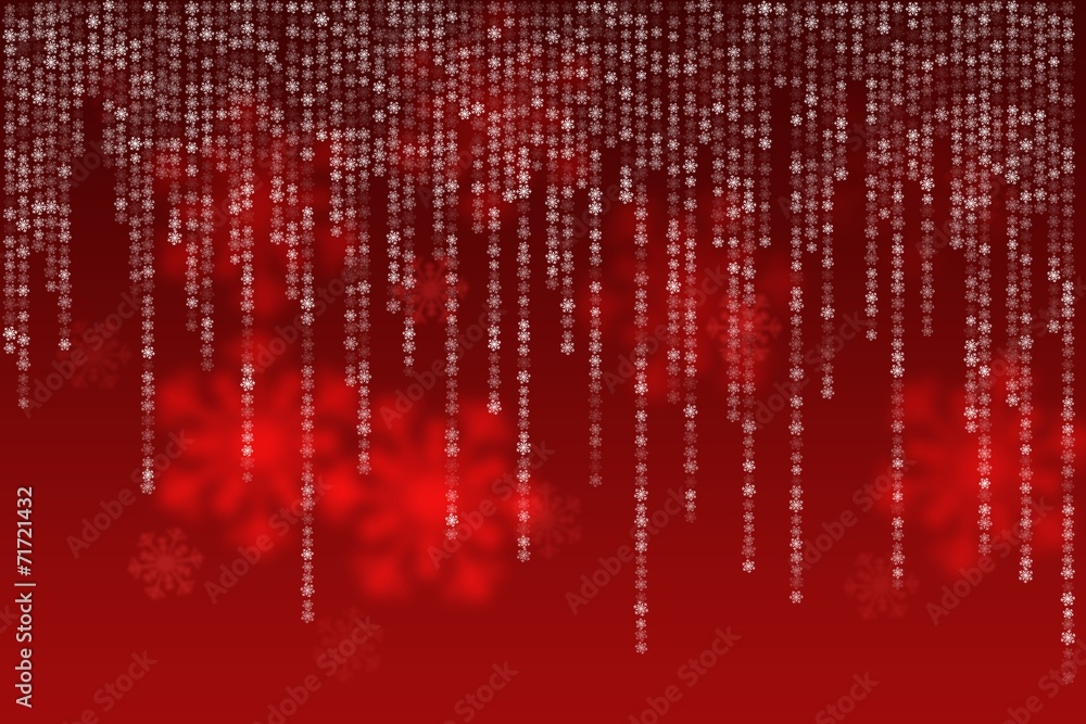 red christmas background with falling snowflakes red christmas background with falling snowflakes