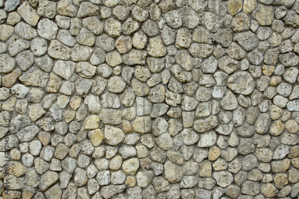 Stone Wall with Random Tiled Pattern Stone Wall with Random Tiled Pattern