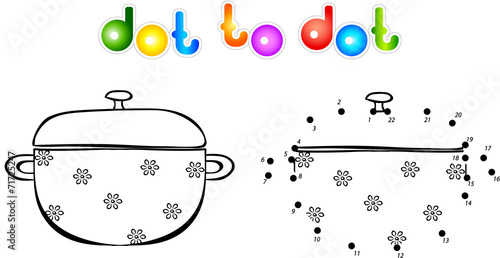 Pan first dot to dot coloring book