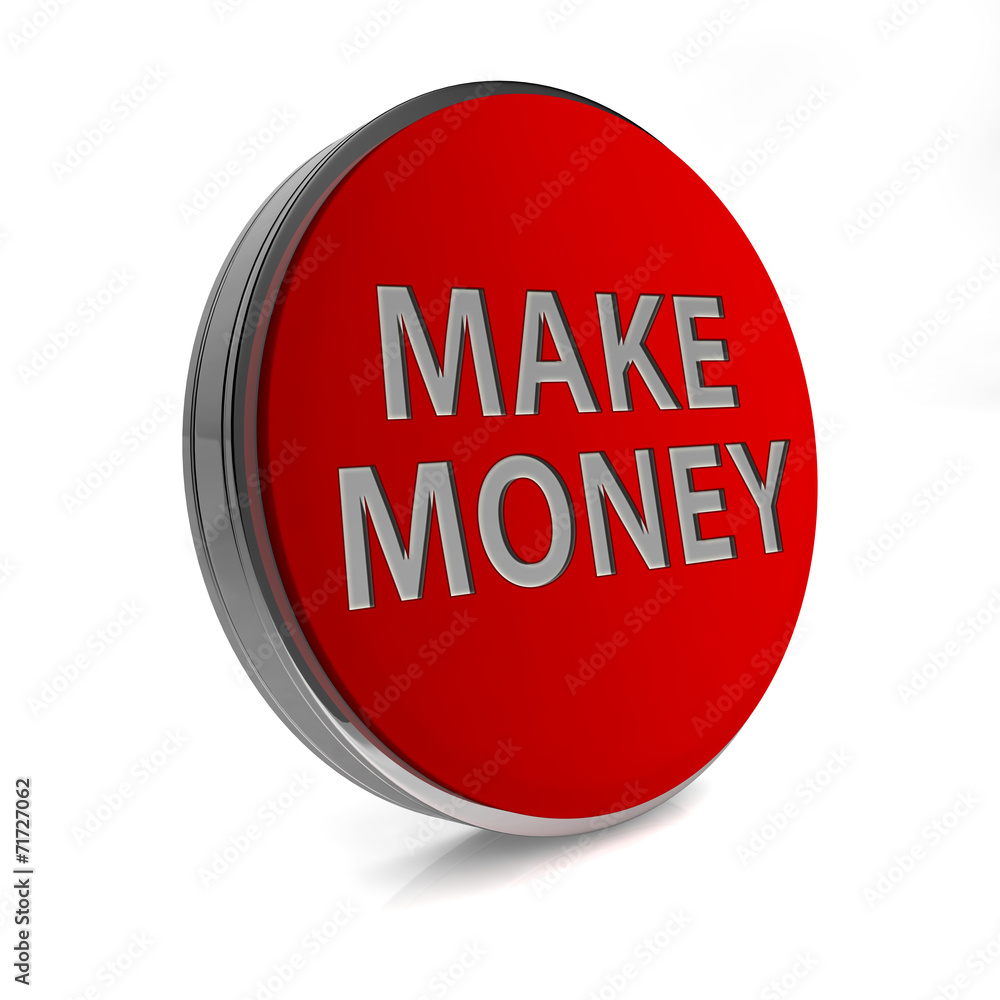 Make money circular icon on white background Make money circular icon on white background