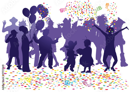 carnival party confetti