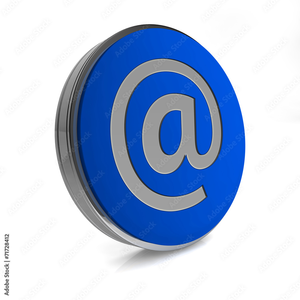 Email circular icon on white background Email circular icon on white background