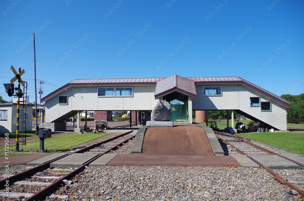 計呂地駅跡のホームと線路 Stock Photo Adobe Stock