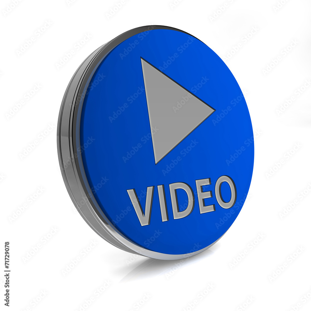 video circular icon on white background video circular icon on white background
