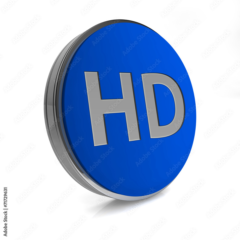HD circular icon on white background HD circular icon on white background