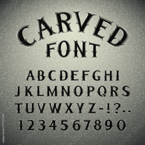 Font Carved in Stone