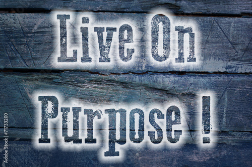 Live On Purpose Concept
