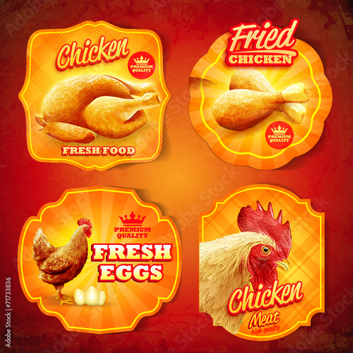 chicken food vintage