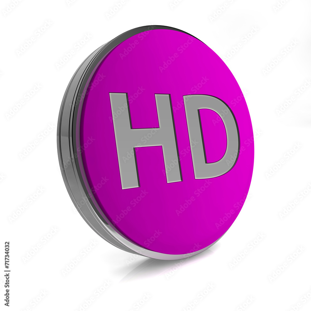 HD circular icon on white background HD circular icon on white background