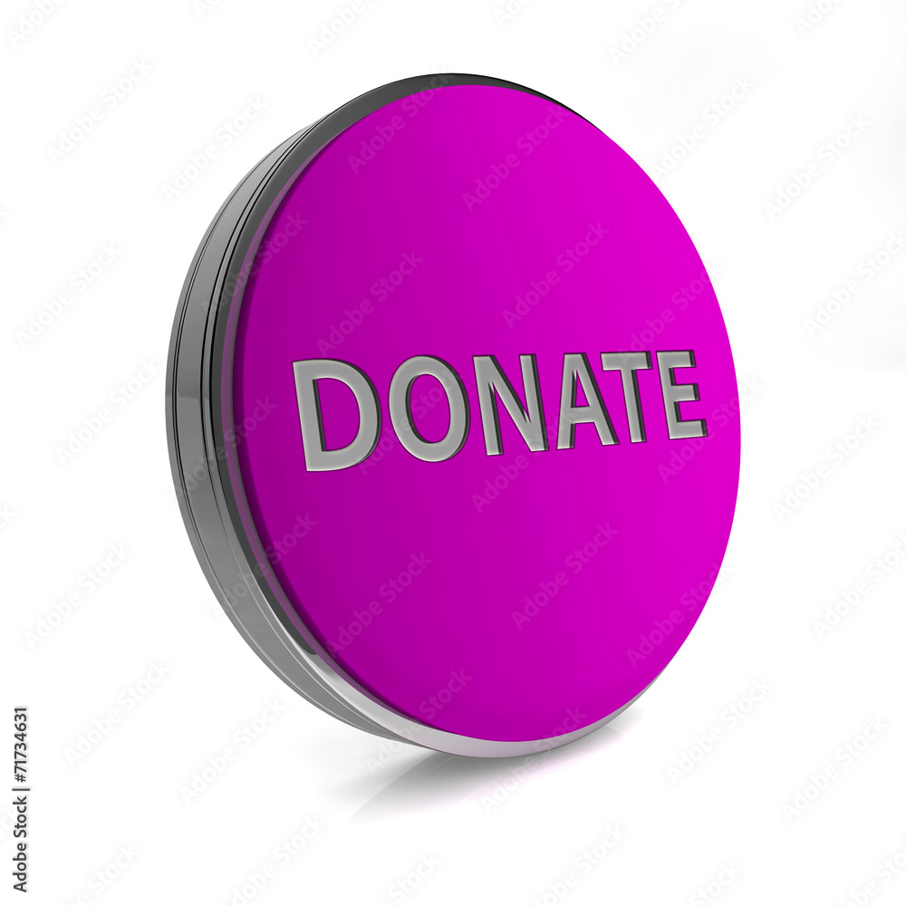 Donate circular icon on white background Donate circular icon on white background