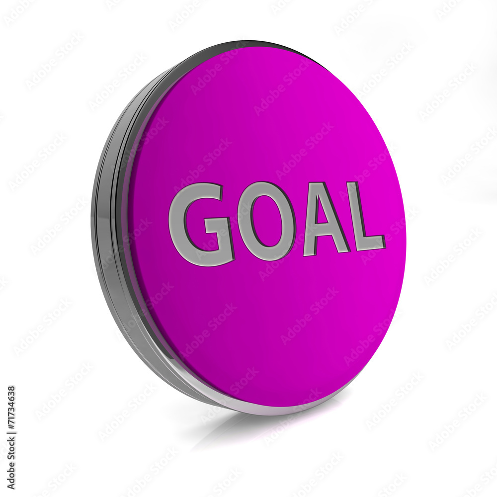 Goal circular icon on white background Goal circular icon on white background