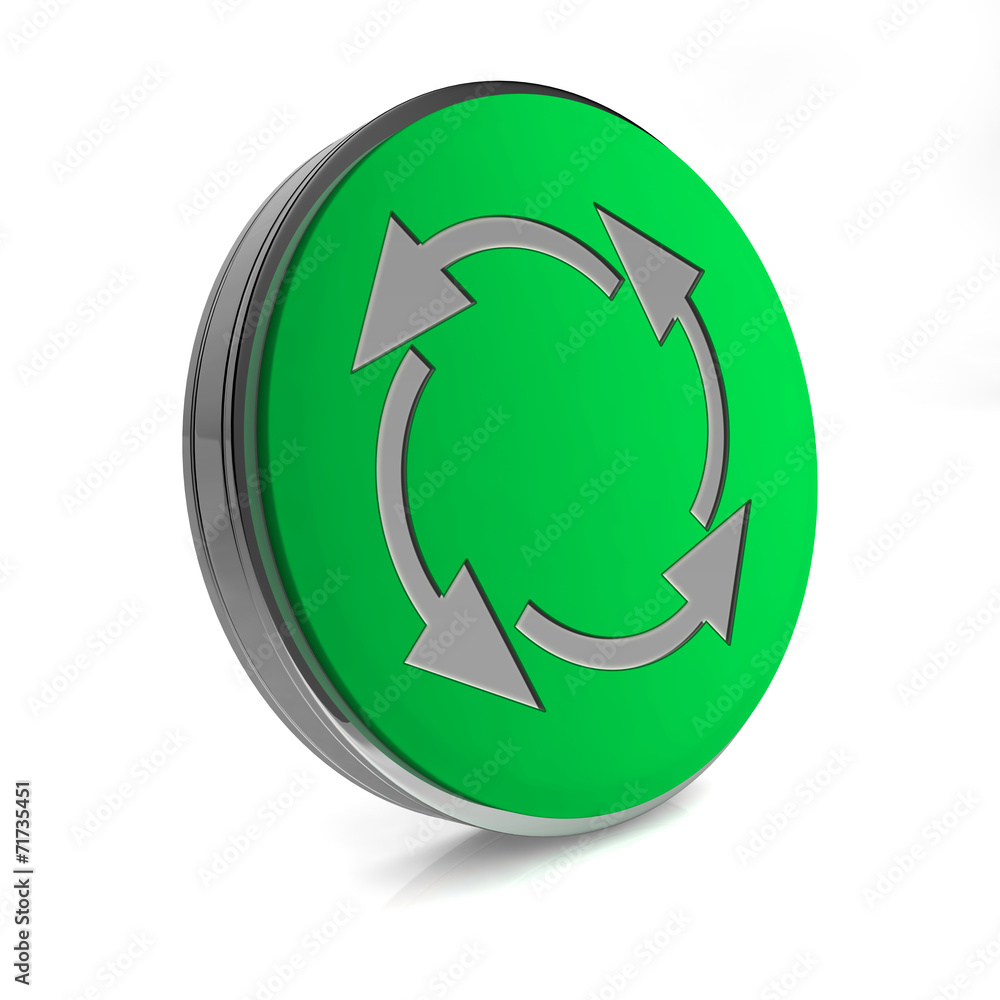 recycle circular icon on white background recycle circular icon on white background
