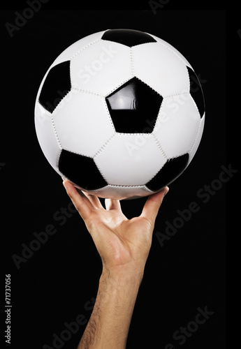 Soccer ball black and white