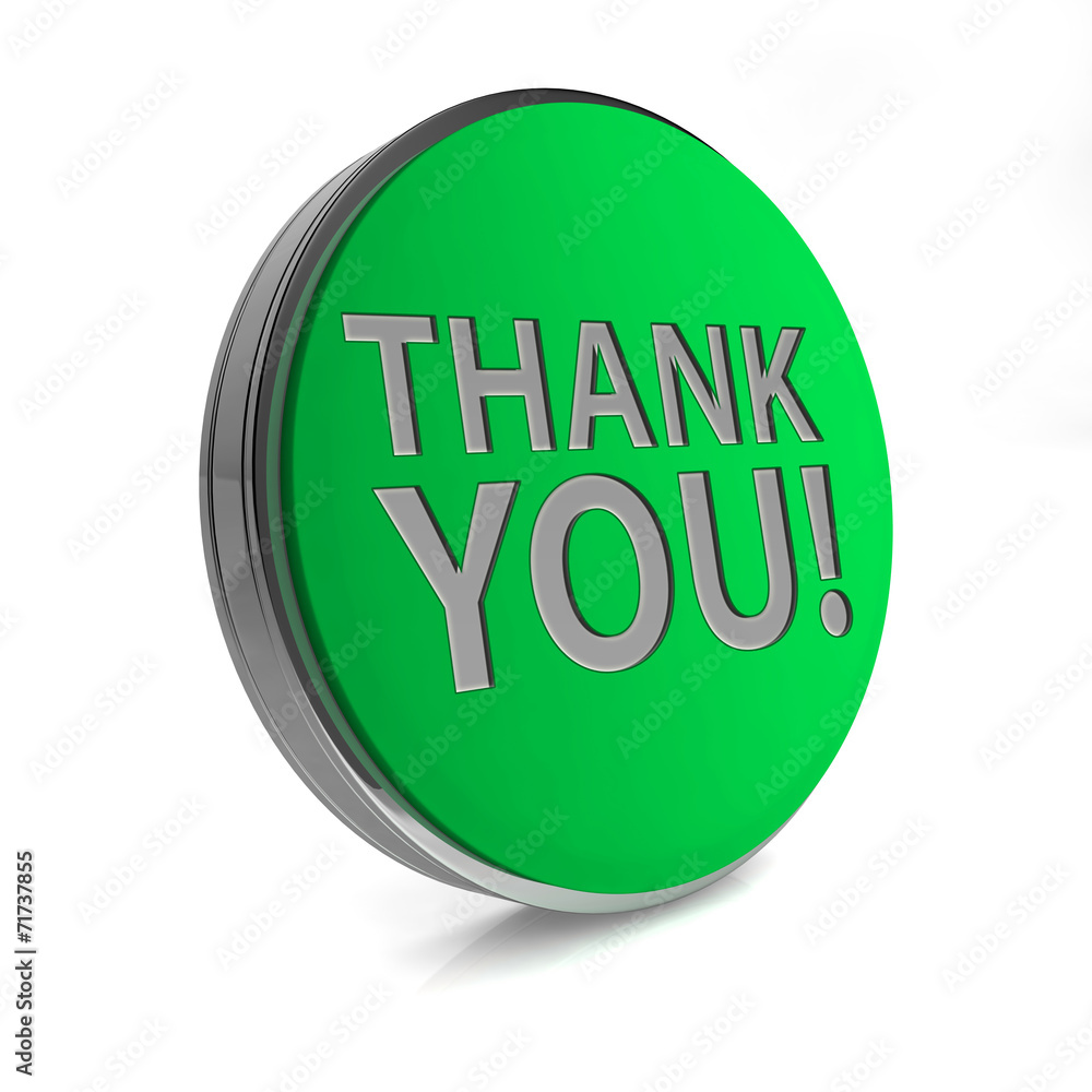 Thank you circular icon on white background Thank you circular icon on white background