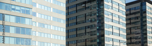 Panorama of office buildings