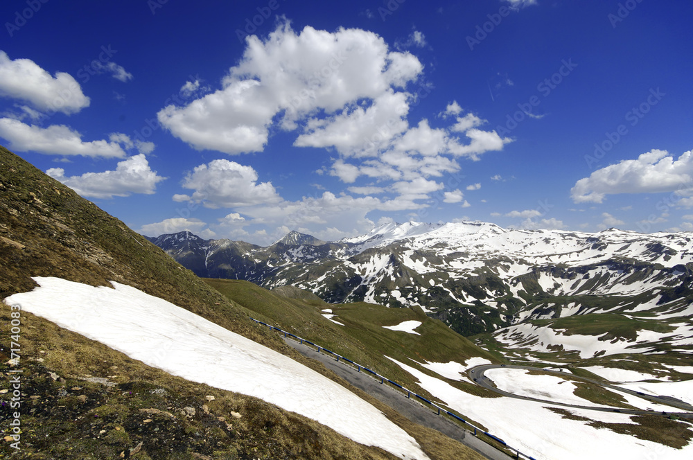 Views of the grossglockner High Alpine Road in Austria Europe