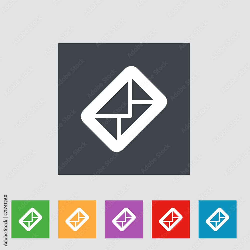 Envelope flat icon. Envelope flat icon.