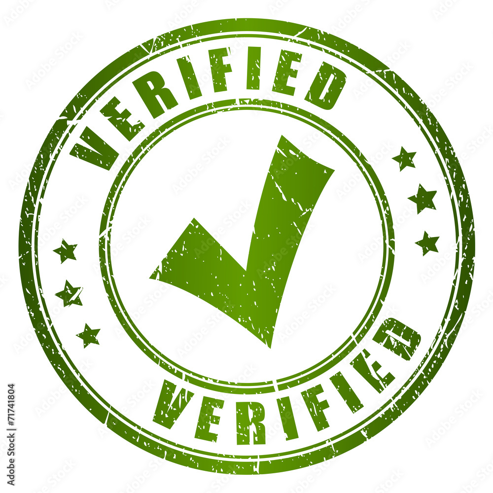 Verified stamp Verified stamp