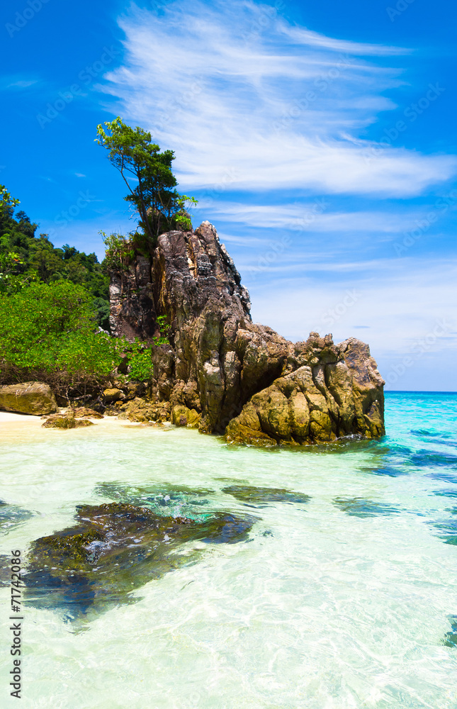 Obraz premium Big Stones Idyllic Island