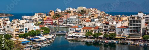 Aghios Nikolaos city at Crete island in Greece