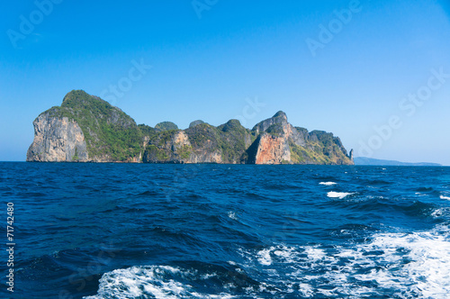 Blue Seascape Sea Rocks