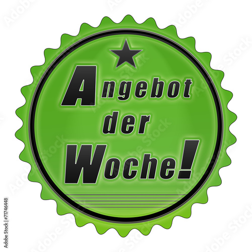 es9 EmailleSchild - adw adw3 Angebot der Woche - grün g2082 photo