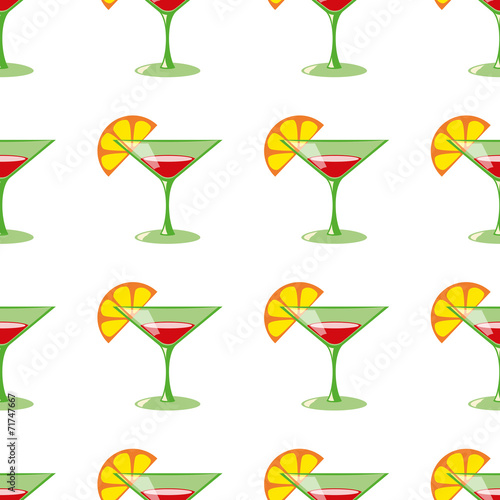 Martini seamless pattern