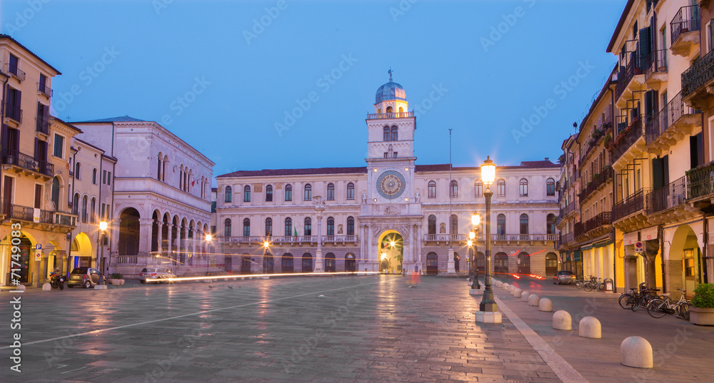 Padua - Piazza dei Signori square and Torre del Orologio