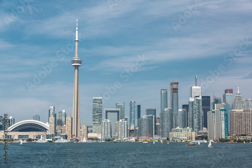 great scenic view at Toronto city waterfront skyline