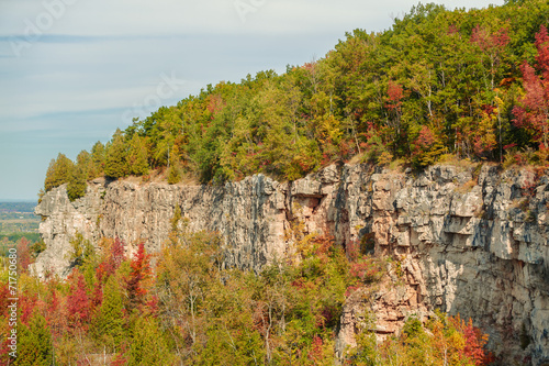 Canvas Print gorgeous natural fall background of Niagara escarpment belt