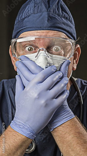 Stunned Doctor or Nurse wit...