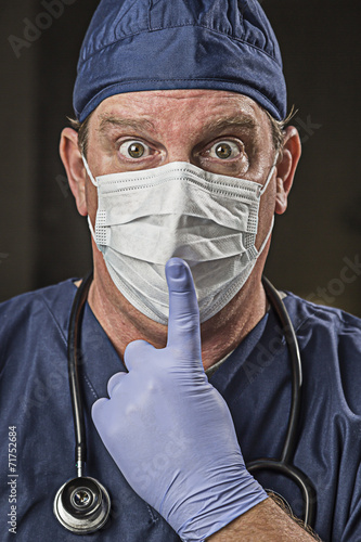 Stunned Doctor or Nurse wit...