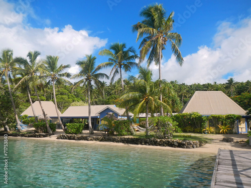 Tropical resort at Nananu-i-Ra island  Fiji