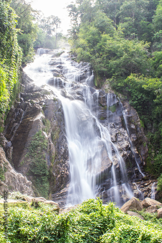 Mae Tia waterfall  Ob Lung national park in Chiangmai Thailand