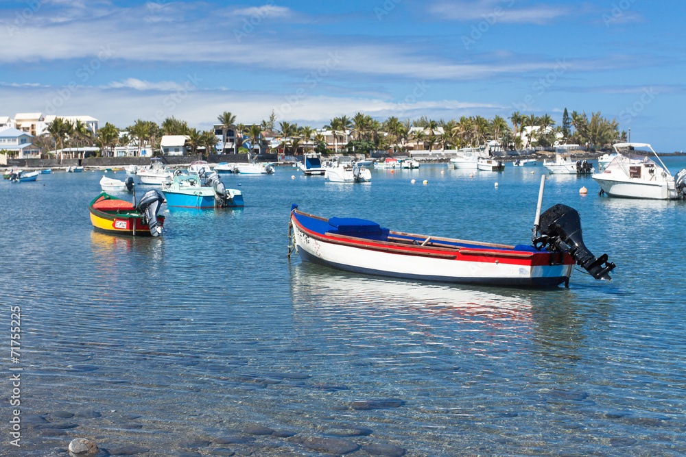 Naklejka premium Bassin Pirogue, Etang-Salé-les-Bains, île de la Réunion
