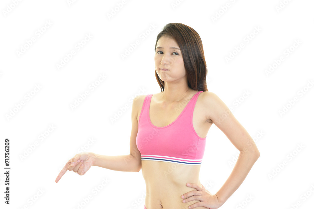 困惑した表情の女性 困惑した表情の女性