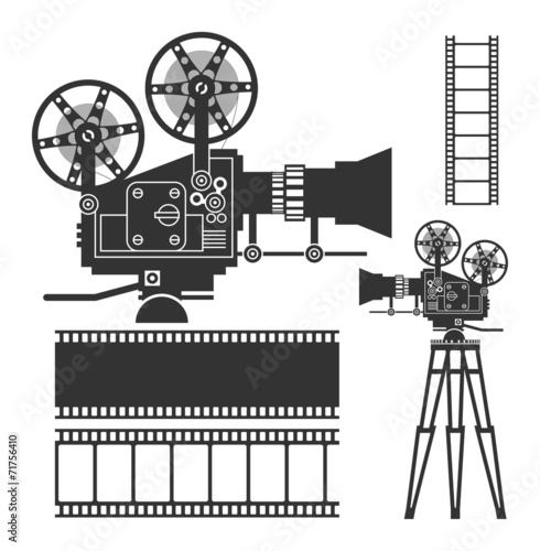 Cinema set, vector