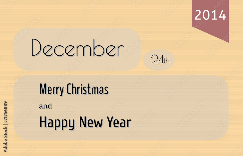 Obraz premium card, merry christmas