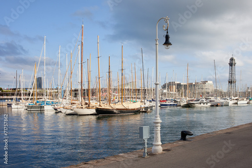 Port Vell Marina in Barcelona photo