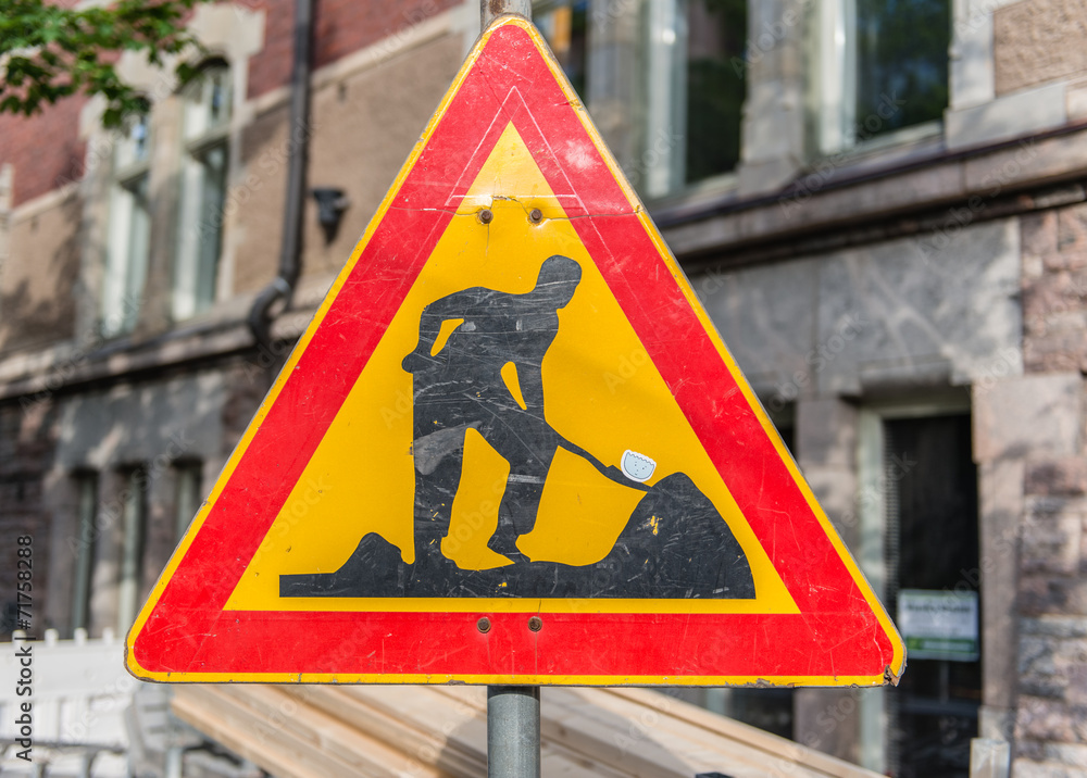 Construction sign