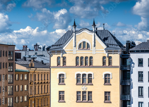 Obraz na płótnie Old Buildings in Helsinki w salonie