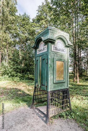 Old Wooden Phone Booth