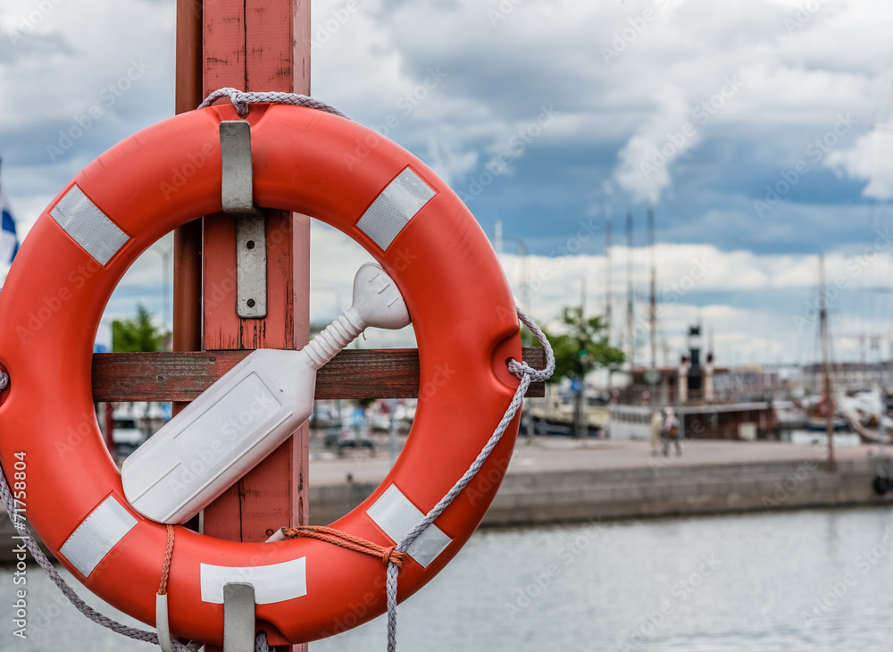 Life Ring in Harbour