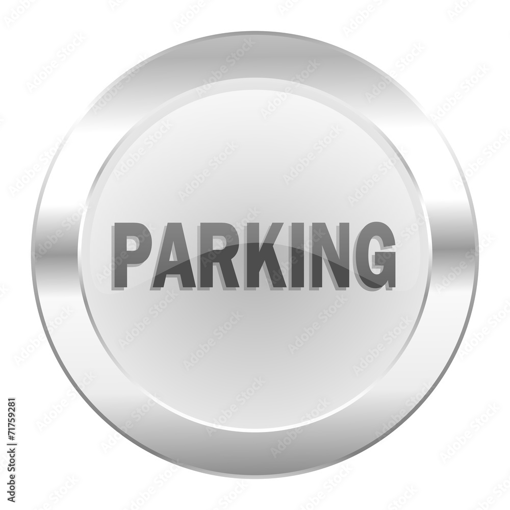 parking chrome web icon isolated parking chrome web icon isolated